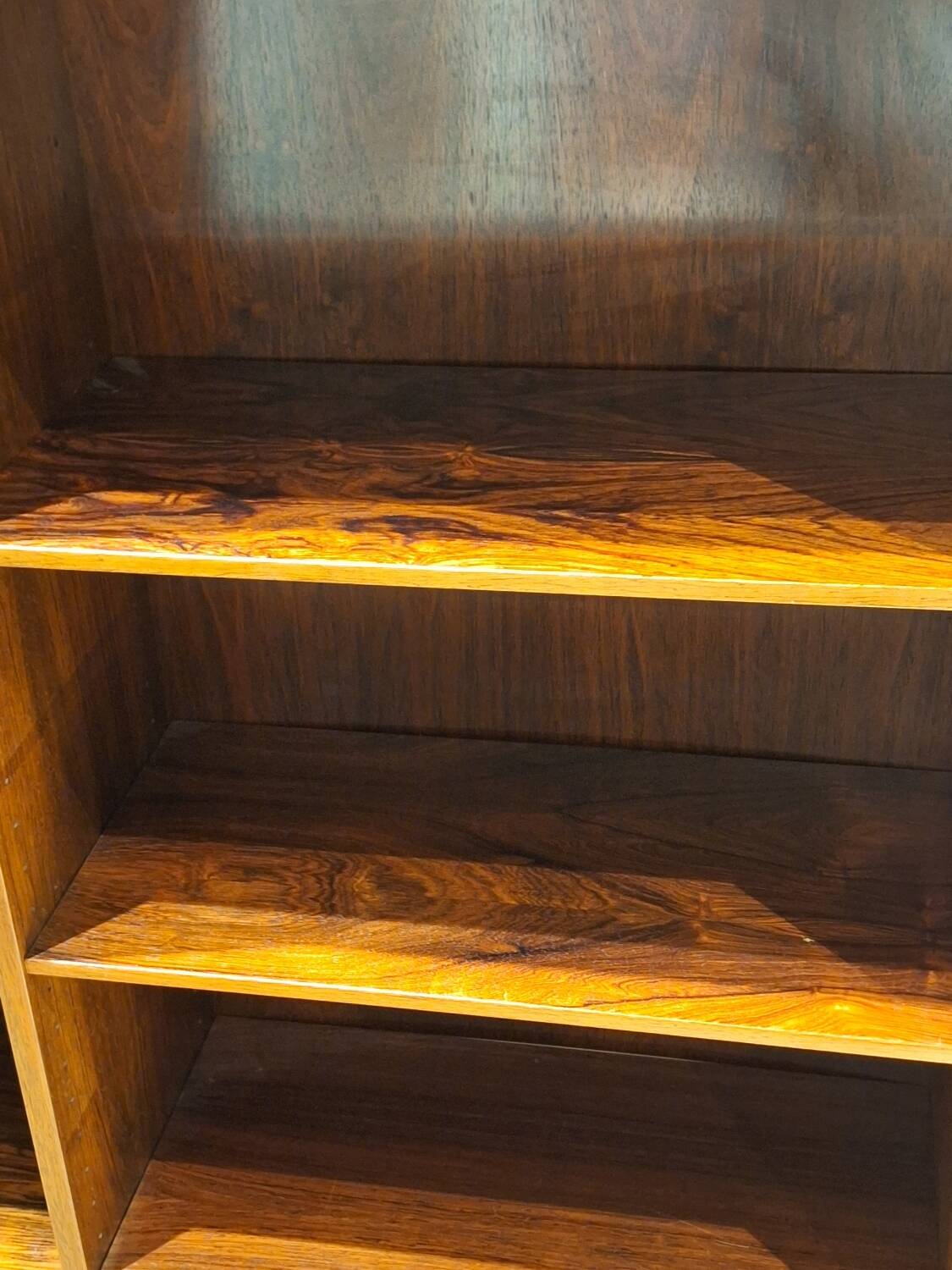 Vintage rosewood bookcase designed by Omann Jun