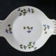Set of 4 porcelain dishes with fire L. Lourioux de Foecy