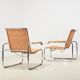 Marcel Breuer Pair of B35 Lounge Chairs for Thonet 1990s