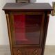 Vitrine style empire acajou