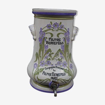 Fountain water filter art nouveau, porcelain