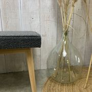 Scandinavian bench grey curls
