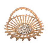 Bamboo and rattan fruit basket