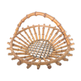 Bamboo and rattan fruit basket