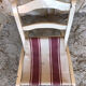 Chaise pliante enfant bebe bois et assise tissu vintage