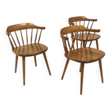 Set of 3 "Småland" chairs, Yngve Ekström, Sweden, 1970