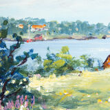 Swedish spring, oil on plate, 35 x 27cm