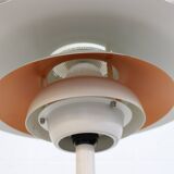 White vintage Danish desk lamp by Jeka Metaltryk - Model Sofie - Denmark 70s