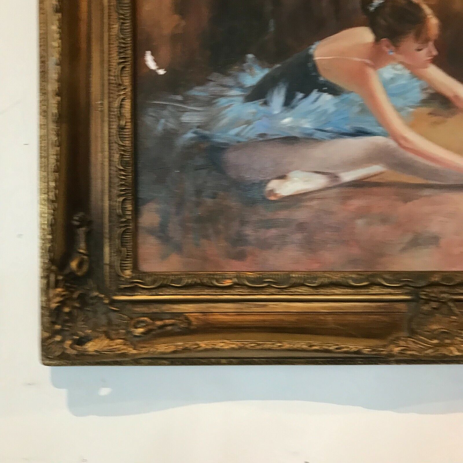" La Danseuse étoile " Huile sur panneau de bois XX siècle