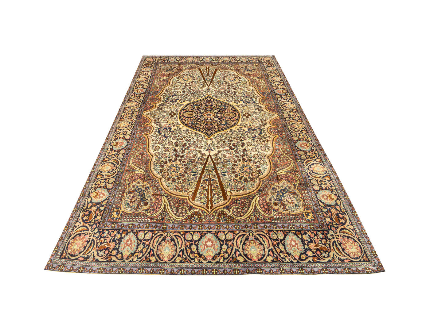 Tapis Ghom des années 1960 186 x 293