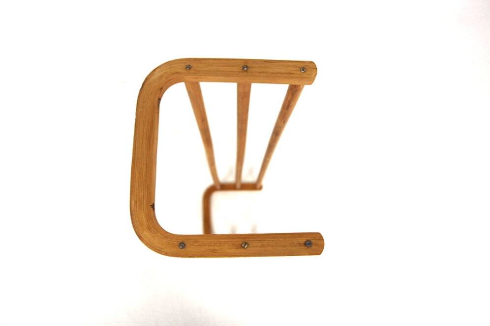 Scandinavian birch coat rack, Sweden, 1950