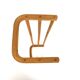 Scandinavian birch coat rack, Sweden, 1950
