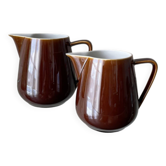 Set of 2 vintage Villeroy & Boch milk jug/pot