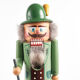Nutcracker Erzgebirge, sculpted, vintage, GDR hussar.