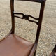 Set of 3 Regency faux leather chairs