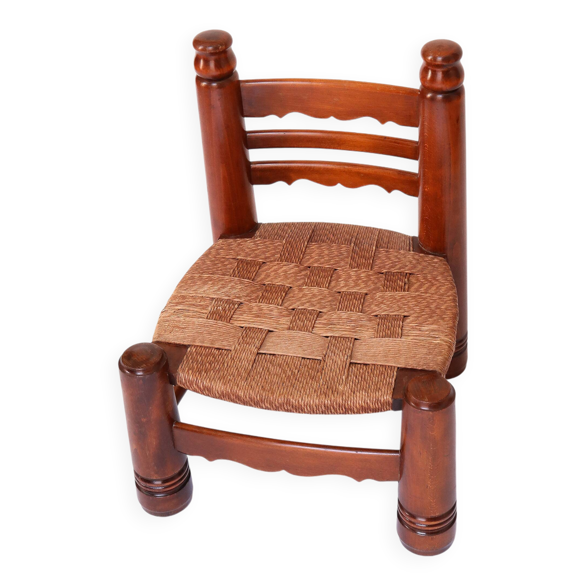 Fireplace chair in the style of Charles Dudouyt.