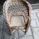 High chair child wicker