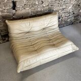 Togo 2-seater leather sofa by Michel Ducaroy for Ligne Roset