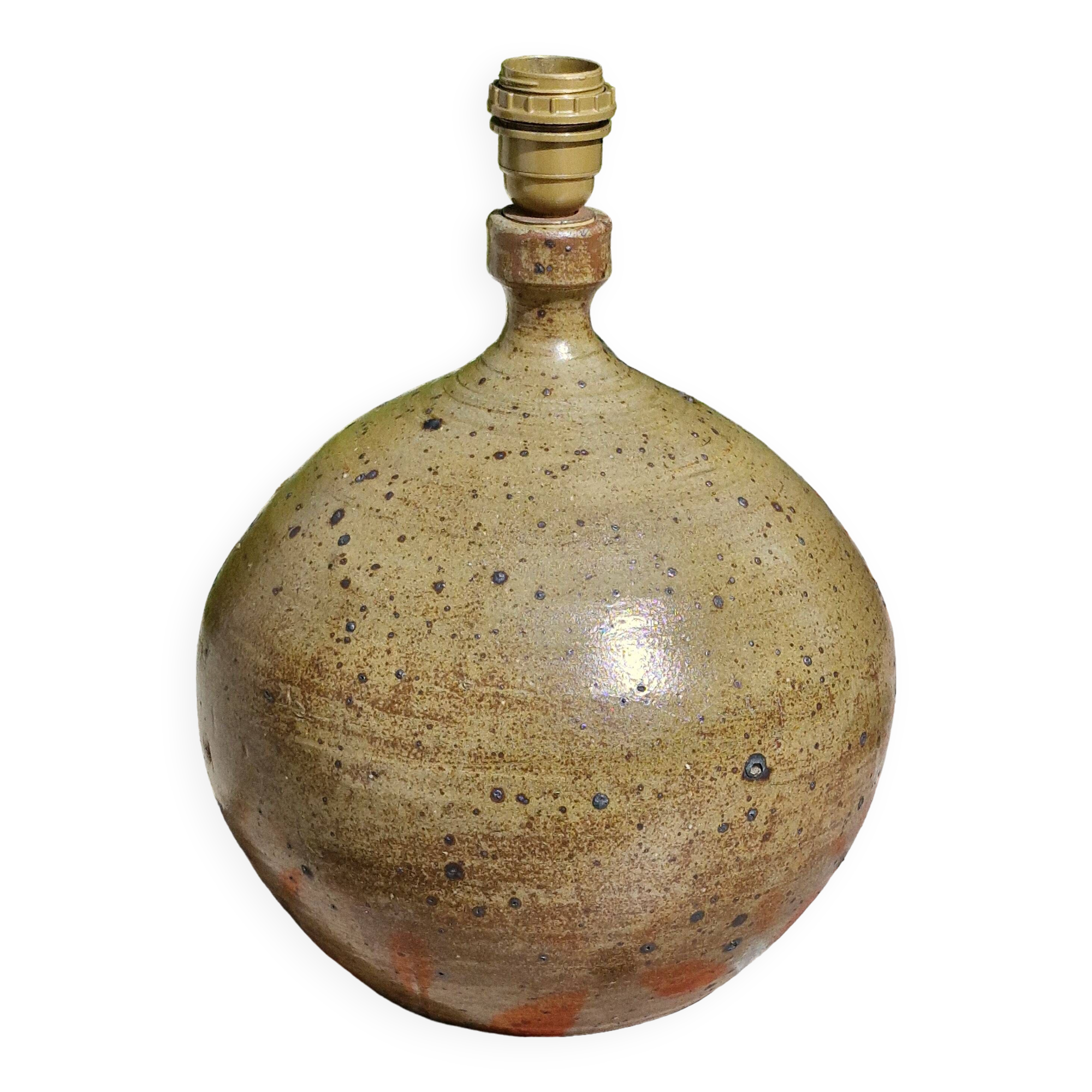 Pyrite sandstone lamp base