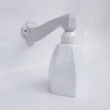 Decorative porcelain and glass wall lamp