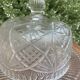 Pressed and moulded glass cheese dome