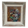 Mid-Century Oil on Panel “Flowers” by Unknown, Vintage & Framed