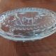 Beurrier en verre moulé "vache"