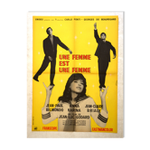 Affiche cinéma " Une Femme est une Femme " 1961 Godard, Belmondo, Brialy...
