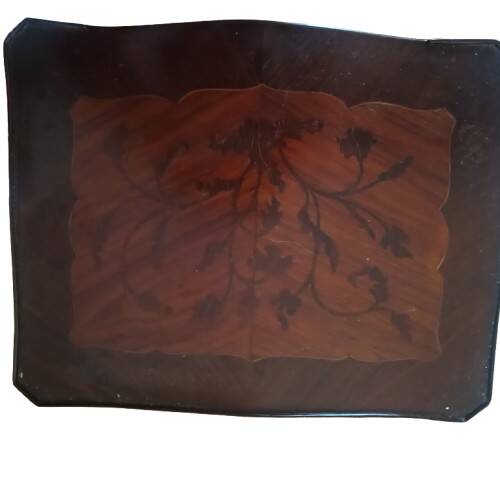 Antique bedside table with marquetry
