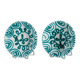 Pair of handpainted vintage plates by Gmunder Keramik Austria