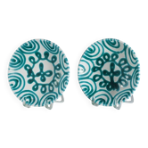 Paire d'assiettes vintage peintes à la main par Gmunder Keramik Autriche