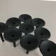 Set of 3 danish candleholder "Hornblower" Christel & Christer Holmgren, 1970s