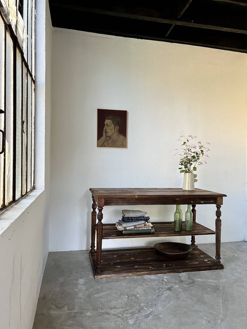 Table - 50s drapery console