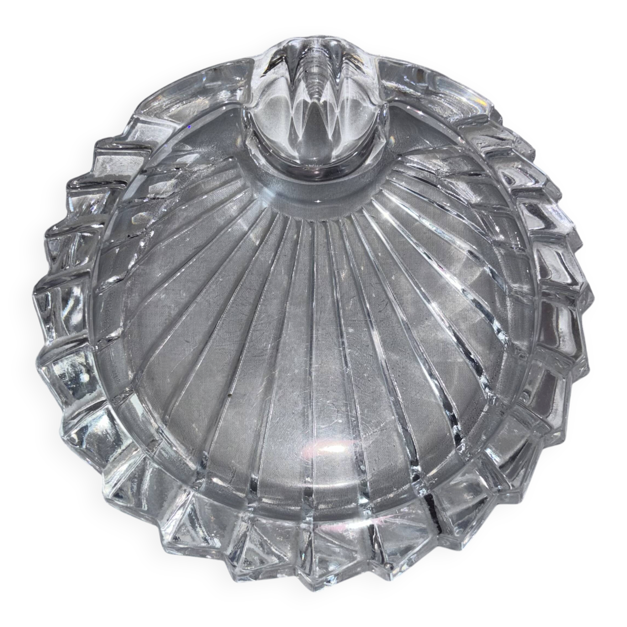 Cendrier coquillage vintage en Cristal d’Arques