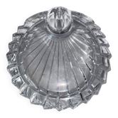 Vintage shell ashtray in Cristal d'Arques