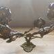 Brass wall sconce golden leaves and roses