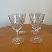 Ensemble de 4 verres en cristal de Reims 1950