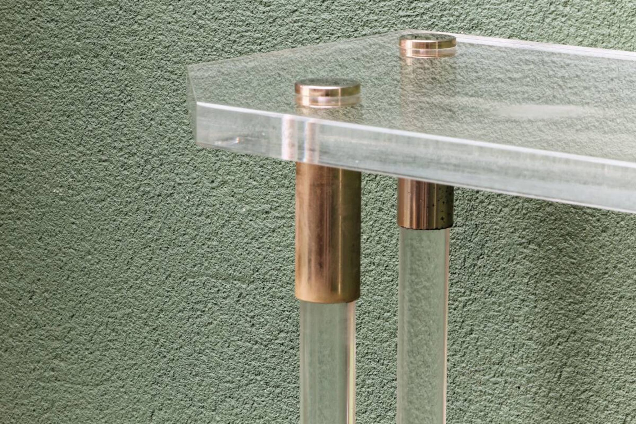 Console, altuglass, années 1970, dans le goût de Charles Hollis Jones