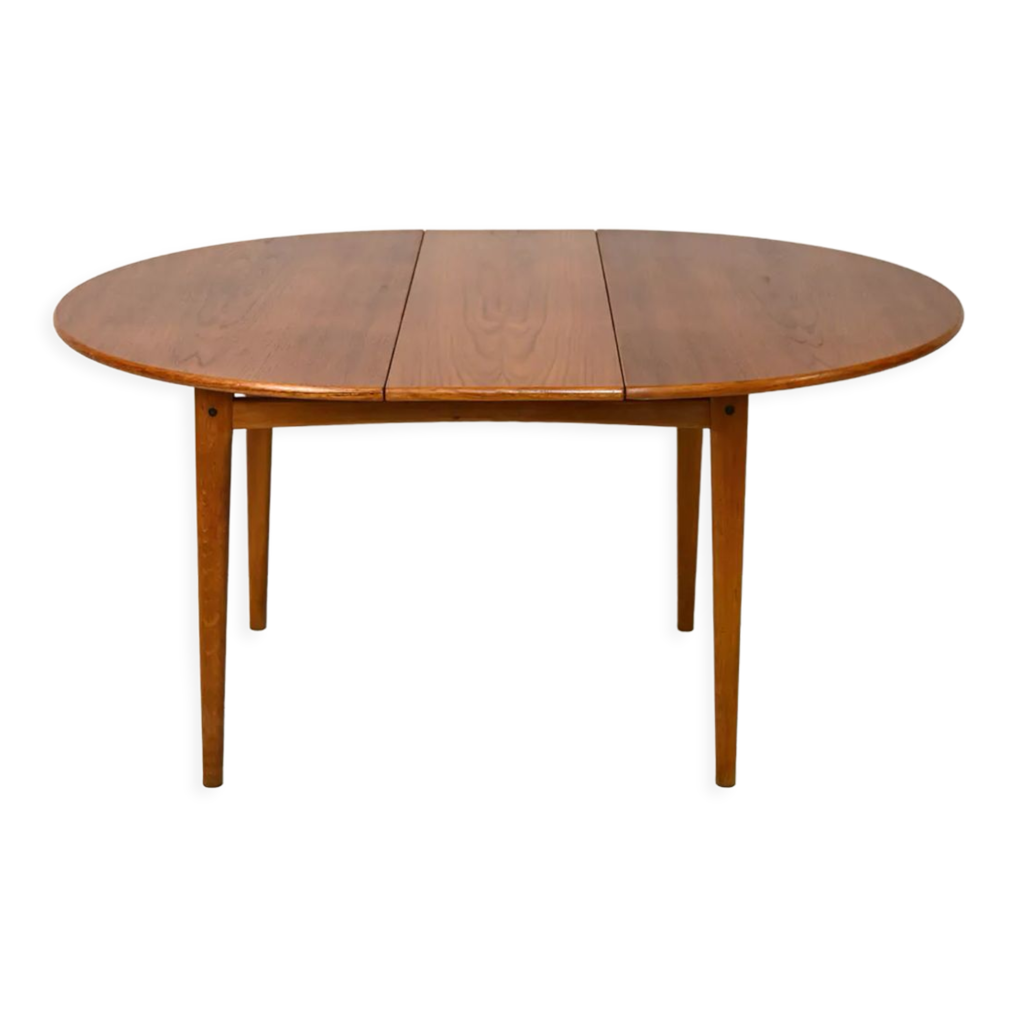 Vintage teak table with two extensions