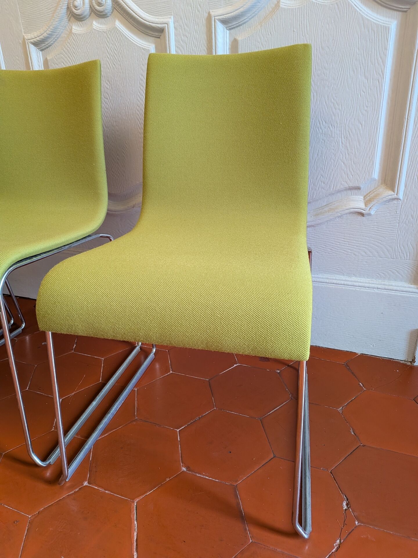 Set of 4 designer chairs by Franzolini for Crassevig