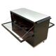 Art Deco Bar Cart in Black Lacquered Mahogany, Mirrored Glass & Chrome, France, 1930