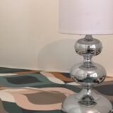Lampe en chrome space age '70