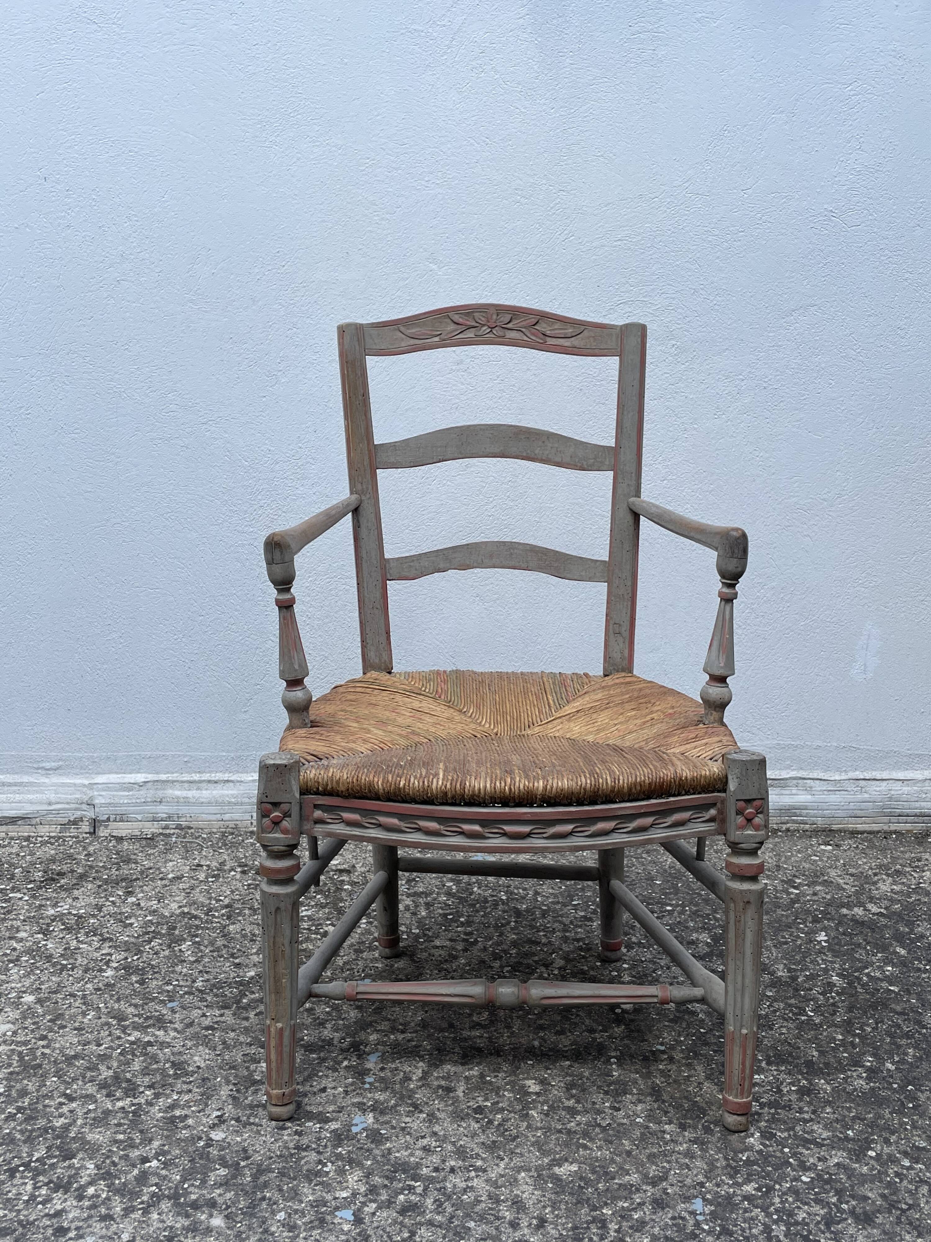 French antique Armchair Louis Philippe style, Provence