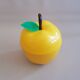 Vintage yellow apple-shaped plastic ice cube tray