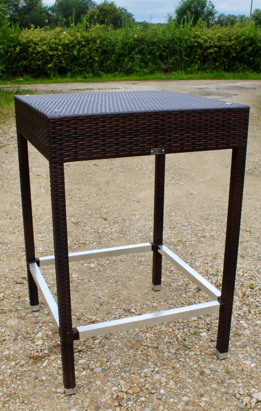 Garden furniture a standing table and 4 stools