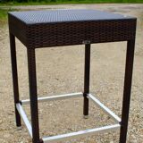Garden furniture a standing table and 4 stools