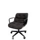 Charles Pollock Office Chair for Knoll - Grey Fabric on Wheels