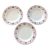 3 plates St Amand Céranord model Monique