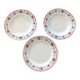 3 plates St Amand Céranord model Monique