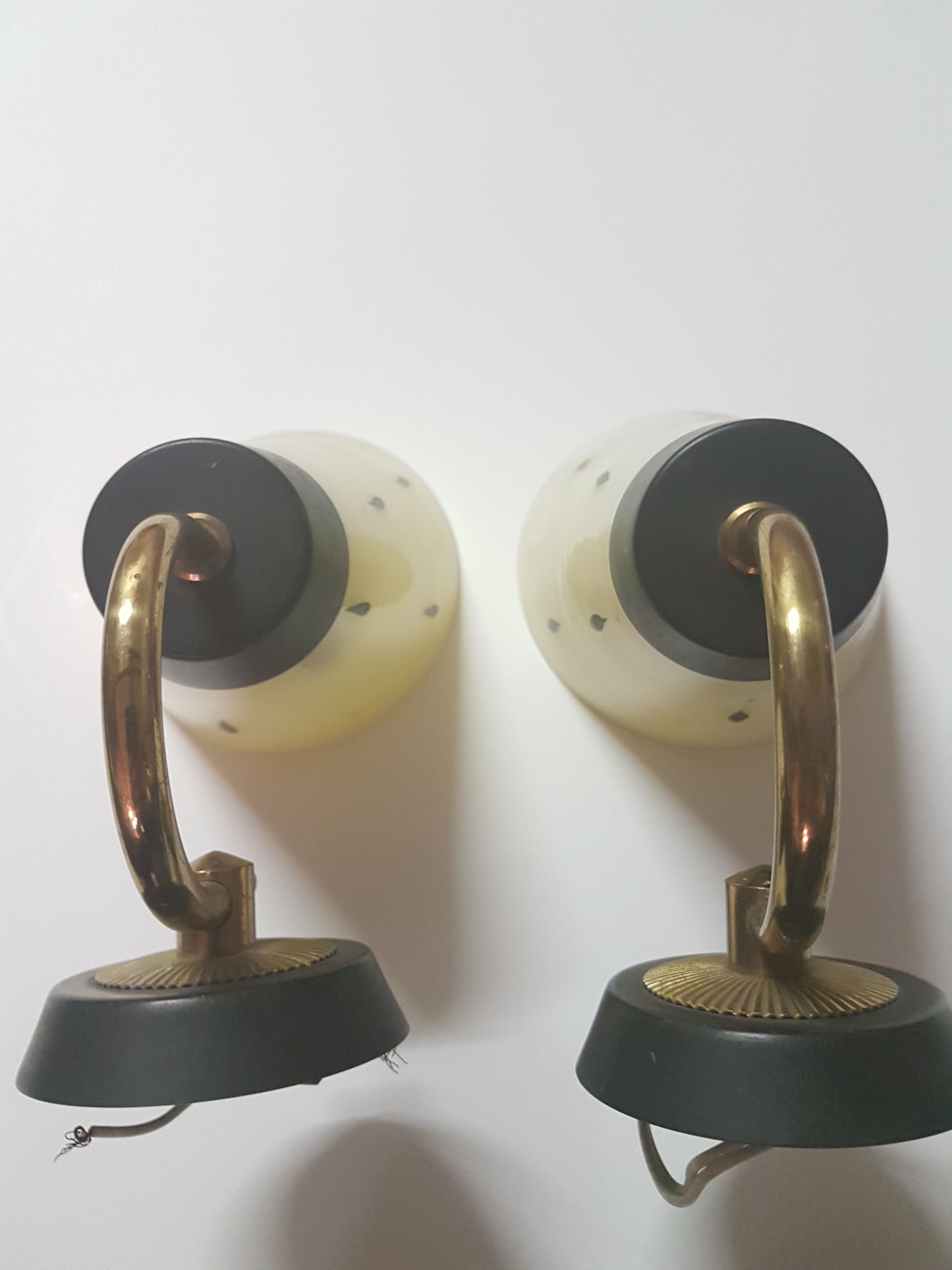 Pair of modernist appliques from the 50s/60s